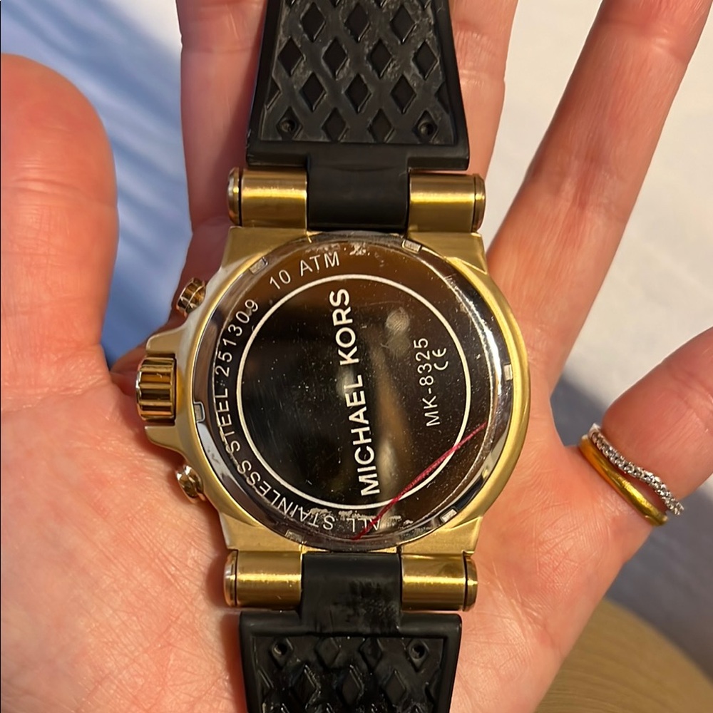 Michael Kors Black and Gold Chronograph Watch - Picture 3 of 3